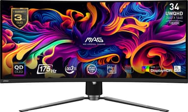 MSI MAG 341CQP QD-OLED 34" välvd bildskärm gaming