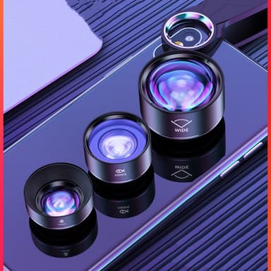 Telefonkameraobjektivsats 195° fisheye-objektiv/130° vidvinkelobjektiv