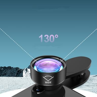 Telefonkameraobjektivsats 195° fisheye-objektiv/130° vidvinkelobjektiv