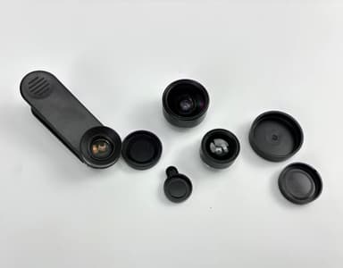 Telefonkameraobjektivsats 195° fisheye-objektiv/130° vidvinkelobjektiv