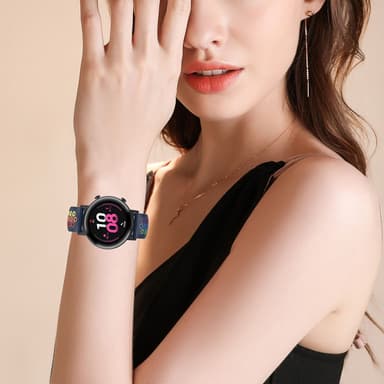Klockarmband i Silikon för Samsung, Huawei och Garmin Blå 22 mm
