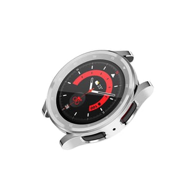 TPU-skyddsfodral med skaldesign för Samsung Galaxy Watch 5 Pro Silver