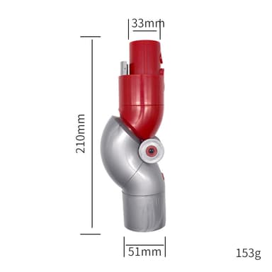 Dyson V7 V8 V10 V11 V15 vinkeladapter med snabbkoppling