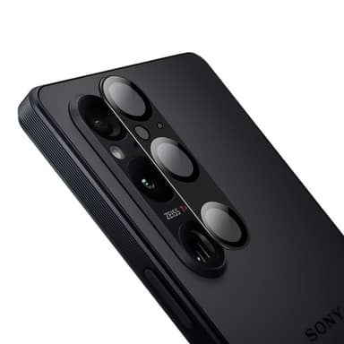 Reptåligt Kameralinsskydd för Sony Xperia 1 V Svart