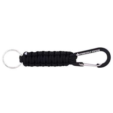 Paracord nyckelring Svart