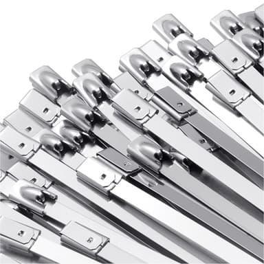 Buntband i Rostfritt stål 20-pack Silver