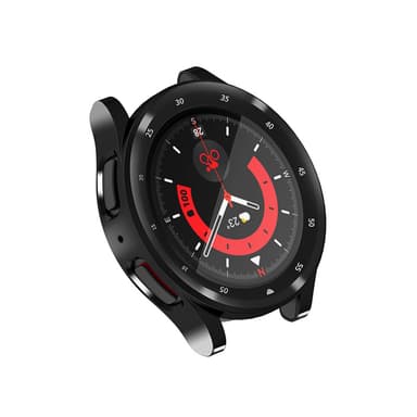 TPU-skyddsfodral med skaldesign för Samsung Galaxy Watch 5 Pro Svart