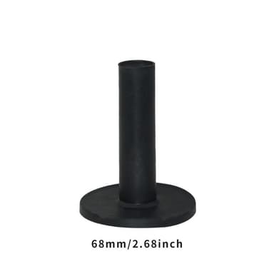 Gummi golf-tees för driving range 3 storlekar 58/68/85 mm 3-pack Svart