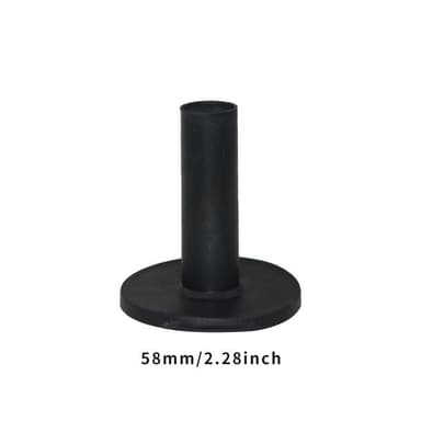 Gummi golf-tees för driving range 3 storlekar 58/68/85 mm 3-pack Svart