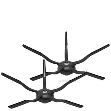 Sidoborste 2-pack Svart