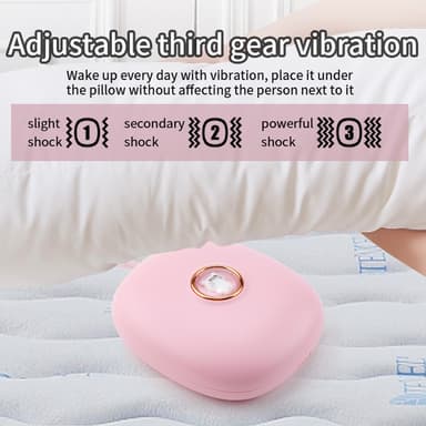 Vibrerande väckarklocka med snooze-funktion Rosa
