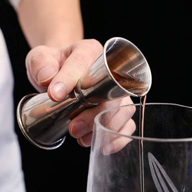 Cocktail set Dubbel shaker 750ml Rostfritt stål Silver 10 delar