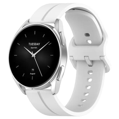 Silikonersättningsarmband för Haylou Watch 22mm Vit