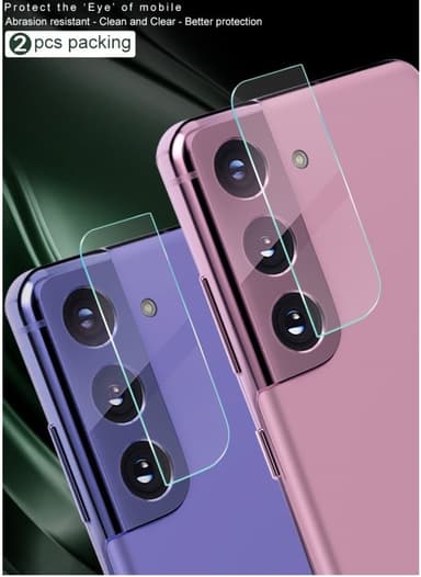 Samsung Galaxy S21 linsskydd 2-pack Transparent
