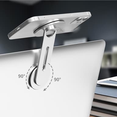 Magnetisk Hoppfällbar Mobilhållare Silver