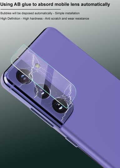 Samsung Galaxy S21 linsskydd 2-pack Transparent