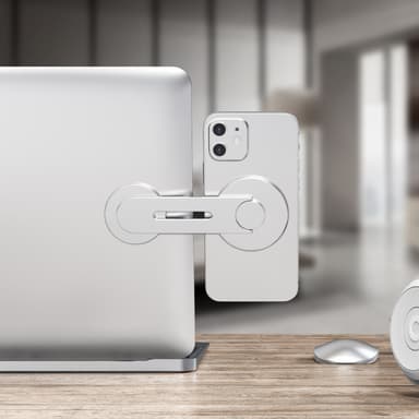 Magnetisk Hoppfällbar Mobilhållare Silver
