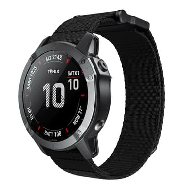 Klockarmband 22 mm till Garmin Fenix 5/6/7 Forerunner Approach Nylon S