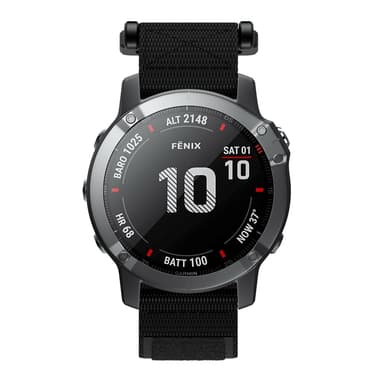 Klockarmband 22 mm till Garmin Fenix 5/6/7 Forerunner Approach Nylon S