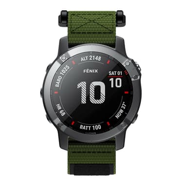 Klockarmband 22 mm till Garmin Fenix 5/6/7 Forerunner Approach Nylon G