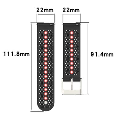 Suunto 9 Peak armband silikon Blå/Grå