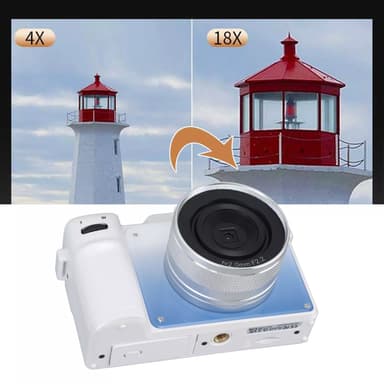 Digitalkamera 4K/48MP/18X digital zoom/stabilisering/autofokus/dubbelk