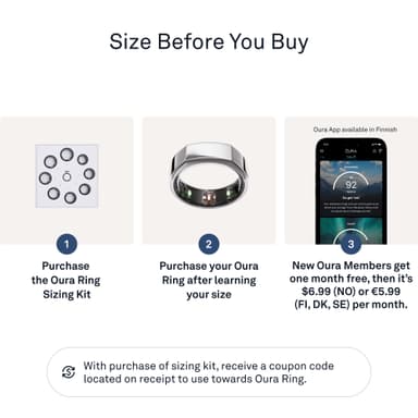 Oura-ring Gen3 Heritage smartring storlek 7 (Silver)