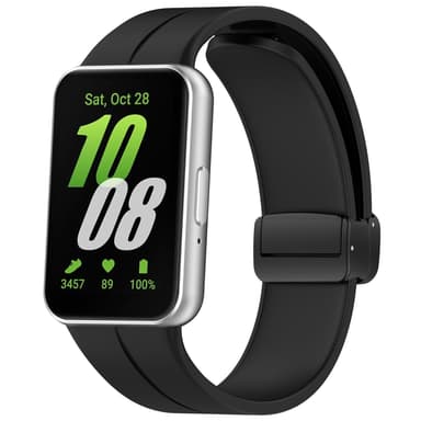 Silikonarmband för Samsung Galaxy Fit 3 SM-R390 Svart