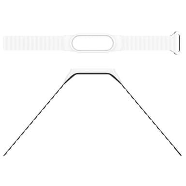 Magnetrem Xiaomi Mi Band 3/4/5/6/7 Svart + Vit