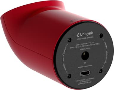 Unisynk Stand2 Qi2 trådlös skrivbordsladdare (röd)