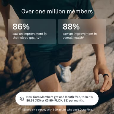 Oura Ring Gen3 Horizon smartring storlek 6 (svart)