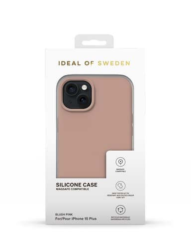 Silicone Case MagSafe iPhone 15PL Blush Pink