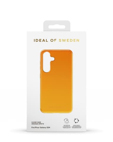 Clear Case Galaxy S24 Orange Spritz