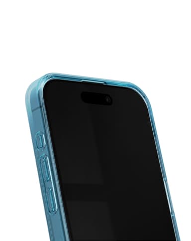 Clear Case iPhone 15PR Light Blue