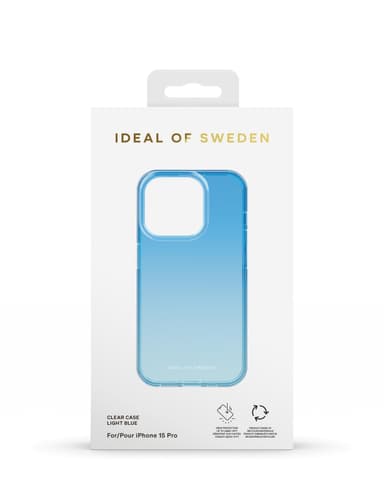 Clear Case iPhone 15PR Light Blue