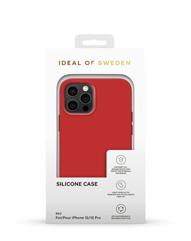 Silicone Case iPhone 12/12P Red