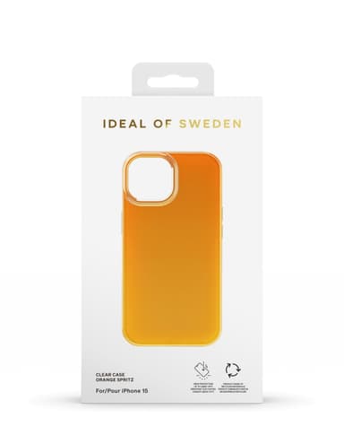 Clear Case iPhone 13/14/15 Orange Spritz