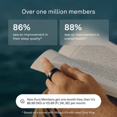 Oura Ring Gen3 Horizon smartring storlek 9 (Stealth)