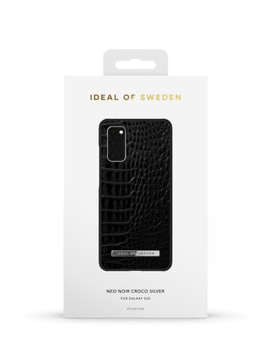 Atelier Case Galaxy S20 Neo Noir Croco Silver