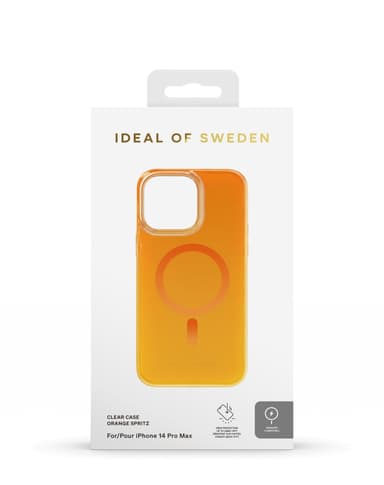 Clear Case MagSafe iPhone 14PM Orange Spritz