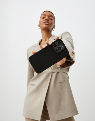 Silicone Case iPhone 12/12P Black