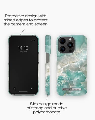 Printed Case MagSafe iPhone 14PR Azura Marble