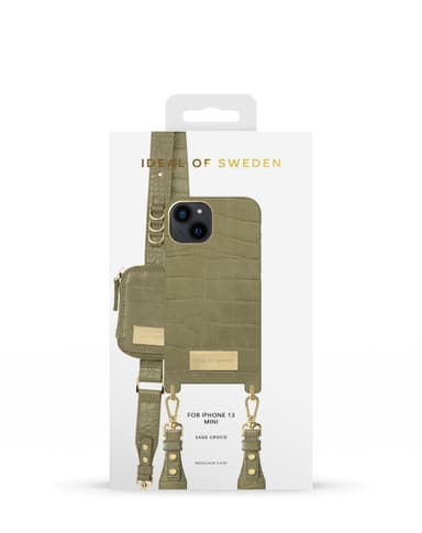 Atelier Necklace iPhone 13 Mini Sage Croco