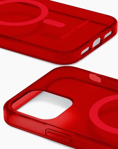 Clear Case MagSafe iPhone 12/12P Radiant Red