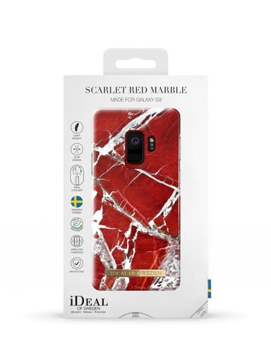 Fashion case Galaxy S9 Scarlet Red Marble