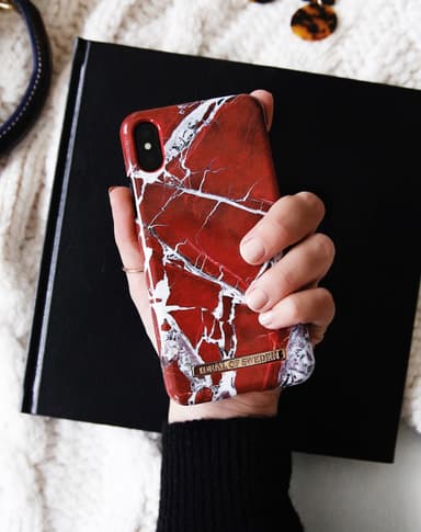 Fashion case Galaxy S9 Scarlet Red Marble