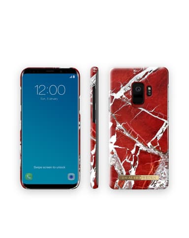 Fashion case Galaxy S9 Scarlet Red Marble