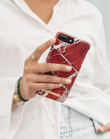 Fashion case Galaxy S9 Scarlet Red Marble