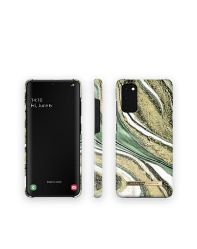 Printed Case Galaxy S20 Cosmic Green Swirl