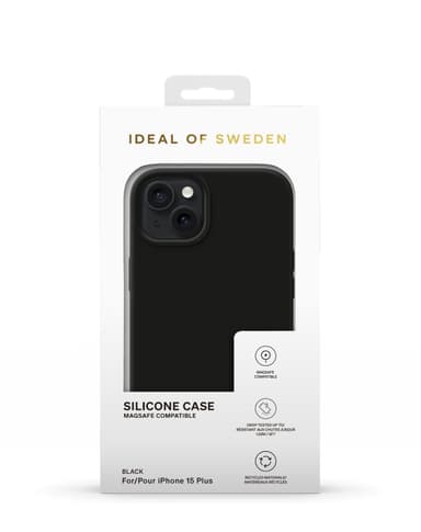 Silicone Case MagSafe iPhone 15PL Black